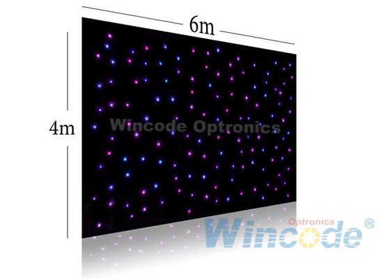 Un bon prix. Effets de scintillement Rideau étoile LED 4m x 6m, Rideau mur RGB / couleur unique en ligne