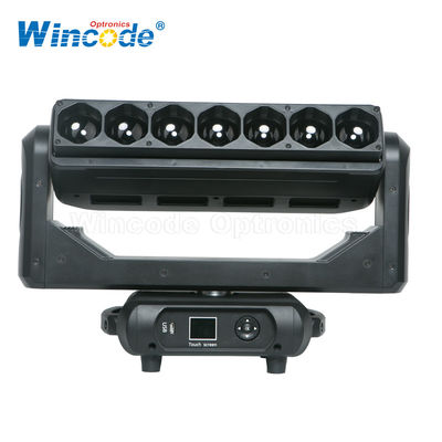 Maître contrôle esclave LED pixel bar lumineux en mouvement 7 * 40 W avec zoom dans le corps en plastique