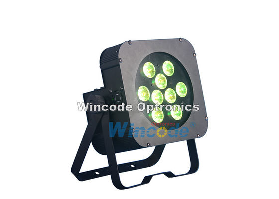 Un bon prix. Lumières de scène 4 en 1 alimentées par batterie 9 × 10 W avec 25 angle de lentille / taille de lentille 42 mm en ligne