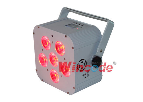 Un bon prix. WiFREE Par 6 Lampes de scène alimentées par batterie 6 × 18W RGBWA + UV Avec écran LCD coloré en ligne