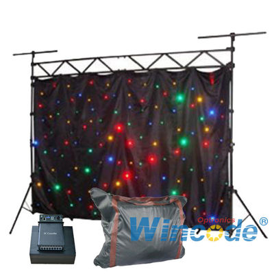 Un bon prix. Tissu souple Tissu souple Rideau à LED Coloré Son actif Pour la fête / KTV en ligne