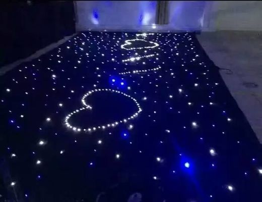 Un bon prix. Couleur du rideau LED de la table de DJ Changement progressif du rideau Led Mesh Forme de bricolage 20W RVB / couleur unique 6 canaux en ligne