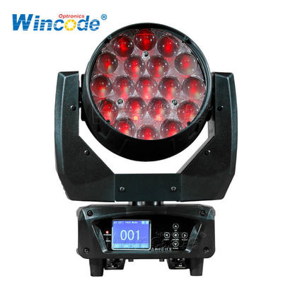 Un bon prix. 19x15W RGBW LED Wash Moving Head Light with DMX512 Control and 30000 Lux Brightness for Stage Lighting en ligne